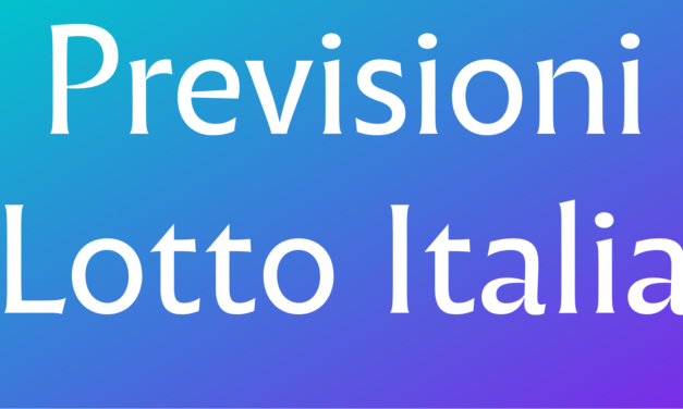 Benvenuti Sul Sito Previsioni Lotto Italia